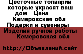 Цветочные топиарии,которые украсят ваш дом › Цена ­ 900 - Кемеровская обл. Подарки и сувениры » Изделия ручной работы   . Кемеровская обл.